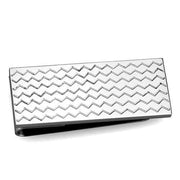 TK2087 - High polished (no plating) Stainless Steel Money clip with No Stone