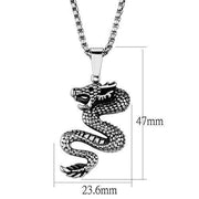 TK1986 - High polished (no plating) Stainless Steel Necklace with No Stone