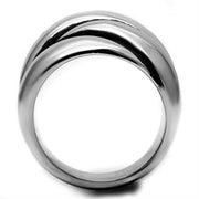 TK633 - High polished (no plating) Stainless Steel Ring with No Stone
