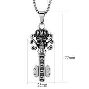 TK1984 - High polished (no plating) Stainless Steel Necklace with No Stone