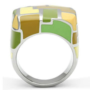 TK259 - High polished (no plating) Stainless Steel Ring with No Stone