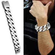 TK338 - High polished (no plating) Stainless Steel Bracelet with No Stone