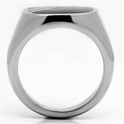 TK602 - High polished (no plating) Stainless Steel Ring with Epoxy  in Multi Color