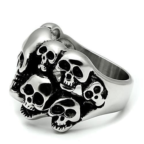 TK471 - High polished (no plating) Stainless Steel Ring with No Stone