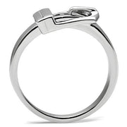 TK472 - High polished (no plating) Stainless Steel Ring with No Stone