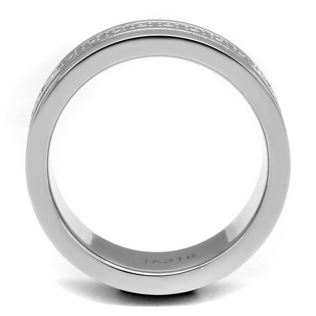 TK2944 - High polished (no plating) Stainless Steel Ring with No Stone