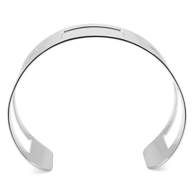 LO482 -  Stainless Steel Bangle with No Stone