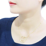 LO4688 - Flash Gold Brass Necklace with No Stone