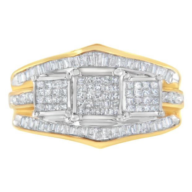 10KT Two-Toned Gold Diamond Ring (1 cttw, H-I Color, SI1-SI2 Clarity)