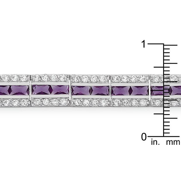 Balboa Purple Cubic Zirconia Bracelet