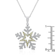 Pave Snowflake Pendant
