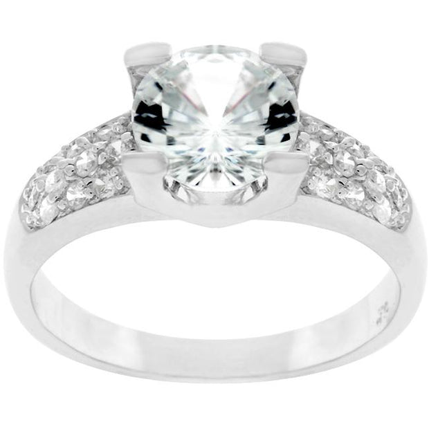 Classic Clear Engagement Ring