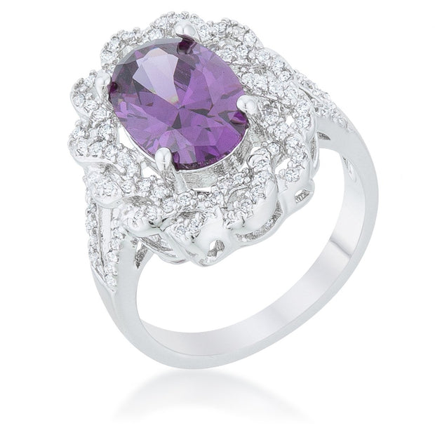 Amethyst Oval Classic Ring