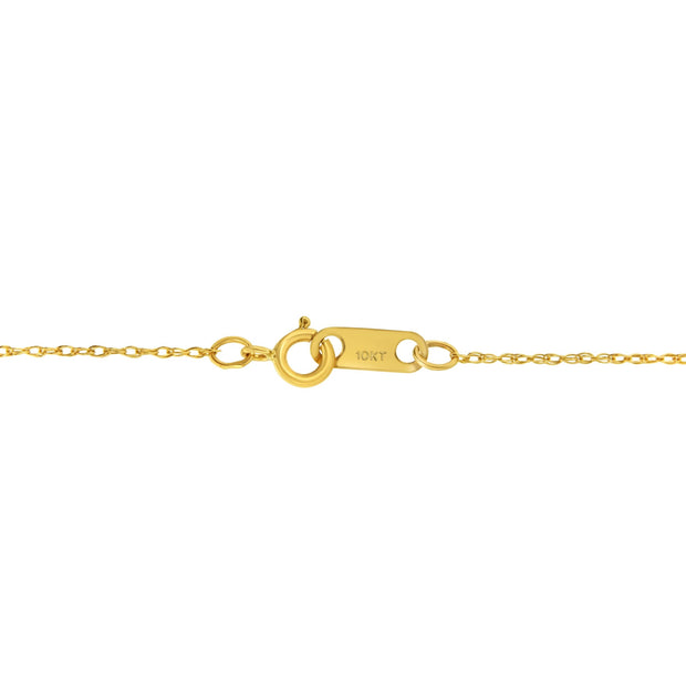 Solid 10k Yellow Gold 0.5MM Rope Chain Necklace. Unisex Chain - Size 18" Inches