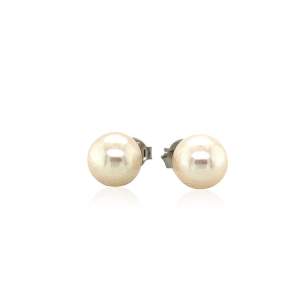 Freshwater Pearl Earrings in Sterling Silver