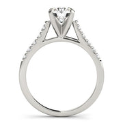 14k White Gold Cathedral Design Diamond Engagement Ring (1 1/8 cttw)