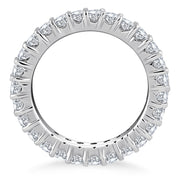 14k White Gold Common Prong Round Diamond Eternity Ring