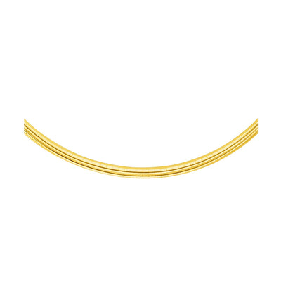 4.0 mm 14k Yellow Gold Classic Omega Bracelet