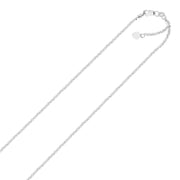 Sterling Silver 1.5mm Adjustable Sparkle Chain