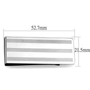 TK2081 - High polished (no plating) Stainless Steel Money clip with No Stone