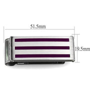TK2086 - High polished (no plating) Stainless Steel Money clip with No Stone
