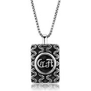 TK1992 - High polished (no plating) Stainless Steel Necklace with No Stone