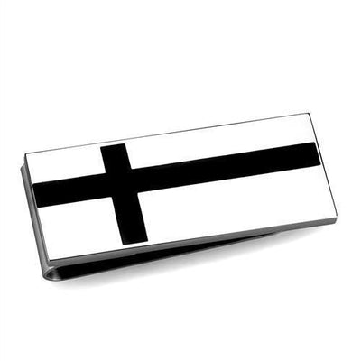 TK2090 - High polished (no plating) Stainless Steel Money clip with No Stone