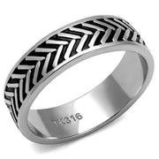 TK2899 - High polished (no plating) Stainless Steel Ring with No Stone